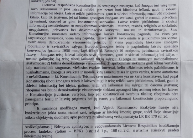 Marius Žilionis policija konstitucija